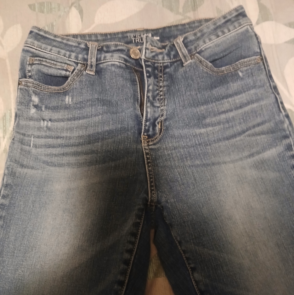 Time and Tru Light Blue Straight Leg Jeans
